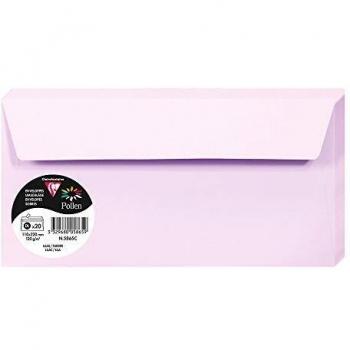 Sobres Pollen Clairefontaine DL 120g, color lila, paquete de 20 unidades