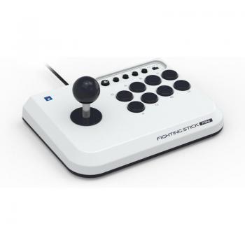 Hori Fighting Stick Mini - USB Wired Arcade Controller for PS5, PS4, and PC - White/Black