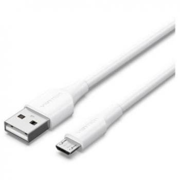 Cable USB 2.0 Vention CTIWF - USB-A Macho a Micro-USB Macho - 1 Metro - Blanco