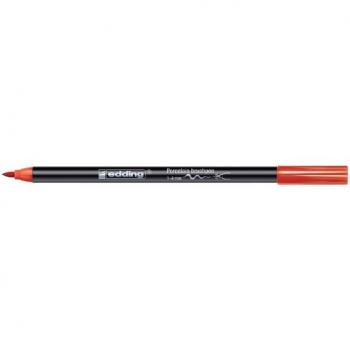 Rotulador para porcelana Edding 4200 punta de pincel rojo - 1 unidad