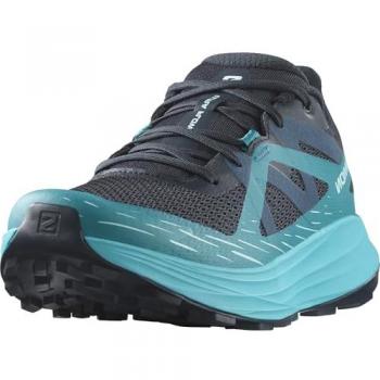 Salomon Ultra Flow Zapatillas de Trail Running para Hombre, Comodidad inmediata, Amortiguación del asfalto al sendero, Preparada para terrenos mixtos, Carbon, 40 2/3