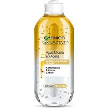 Garnier Skin Active Micellar Water Oil 400ml - Bi-Phase Makeup Remover for All Skin Types