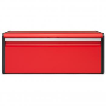 Brabantia 484025 - Caja de pan con tapa abatible, Rojo