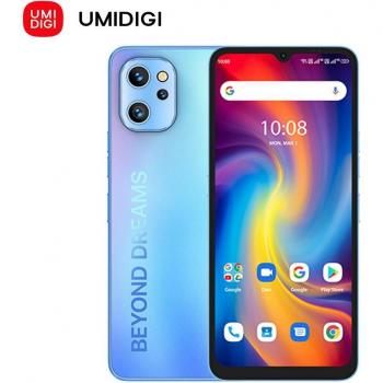 Smartphone UMIDIGI A13 Pro, 4GB RAM, 128GB almacenamiento, 5150 mAh, cámara triple de 48MP, pantalla completa de 6.7, NFC, color azul galaxia