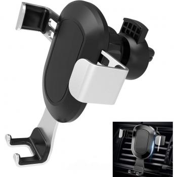 ZOORE Soporte Móvil Coche de Gravedad, Soporte Móvil Coche para Rejillas del Aire Soporte Coche con Rotación Universal de 360 Grados para iPhone x / 8/7/6 / 6Plus, Samsung Galaxy S7 / S6 Edge / S6
