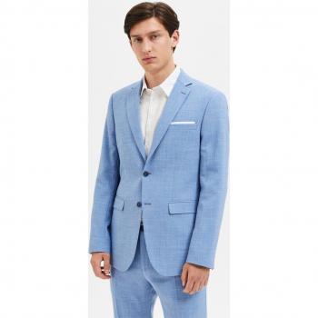 Americana Oasis Slim Fit Azul de Selected - Elegante chaqueta de traje de hombre en lino