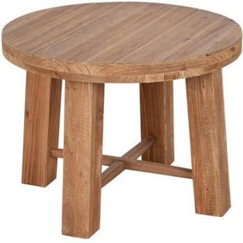 Mesita Auxiliar Home ESPRIT Marrón Abeto Madera MDF 60 x 60 x 45 cm