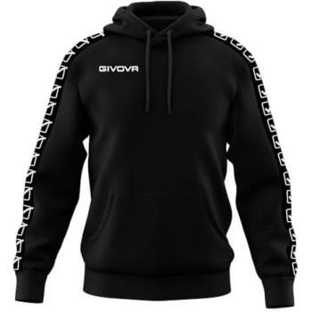 Sudadera con Capucha Givova Terry Band Unisex Negra