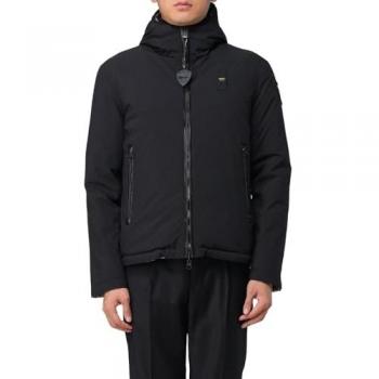 Chaqueta Reversible de Hombre Blauer Ballard Negro-Beige, Ligera con Capucha, Talla M