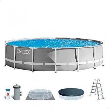 Intex 26720NP - Piscina elevada redonda INTEX Prism Frame con depuradora
