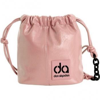 Bolso bandolera de mujer Lidia en rosa con cremallera y diseño multifuncional