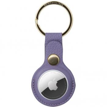 Llavero Airtag Db Purple/Gold - Accesorio de Seguridad para Localización GPS en Color Púrpura con Detalles Dorados