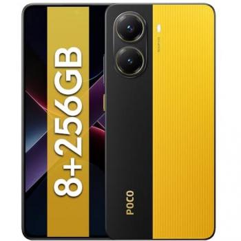 Smartphone POCO X7 Pro Amarillo 8 GB RAM + 256 GB ROM, Dimensity 8400-Ultra, Pantalla AMOLED 6.67 1.5K, Cámara de 50 MP, Batería