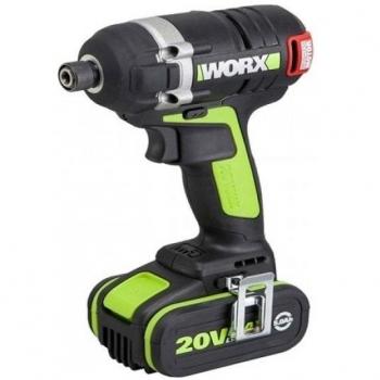 Worx WU292 - Atornillador de Impacto Brushless Hexagonal 1/4. 2 Baterías Li-Ion. 20v-5,0Ah