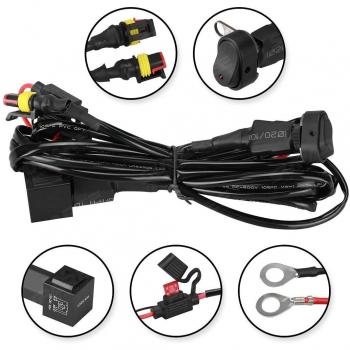 Para R1200GS F800GS / ADV Luces de niebla del LED del arnés del cableado Fusible de encendido/apagado