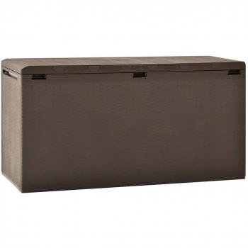 Garden Storage Box 114x47x60 cm Brown
