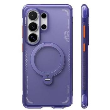 Funda Torras Ostand Spin Air Series para Samsung Galaxy S26 Ultra - TPU+PC, Antichoque, Carga Inalámbrica, Color Violeta