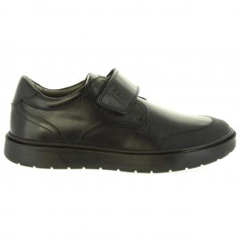 Geox Riddock Black Leather Shoes for Boys - Size 7 EU 41