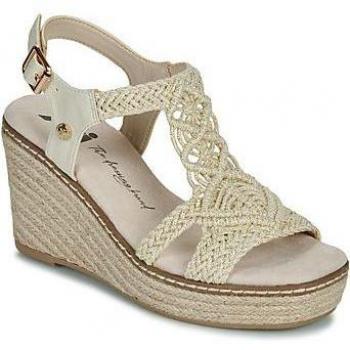 Sandalia de mujer Xti 142753 marrón con cuña de 10cm