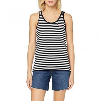 Levi's Essential Tank Camiseta Deportiva de Tirantes, Liza Mineral Black/White+, M para Mujer