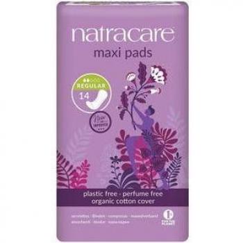 Natracare Compresas Regulares Maxi Pads, 14 Unidades