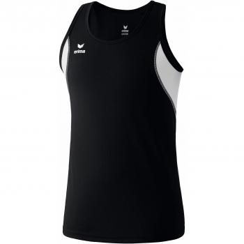 erima Tank Top Singlet - Camiseta de running para hombre, color negro / blanco, talla 6 años