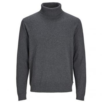 Jersey de Cuello Alto Jack & Jones Básico Gris Oscuro Regular Fit S para Hombre