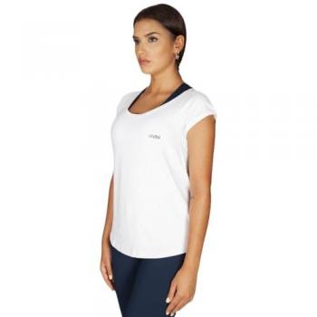 Camiseta Ditchil Ease T-Shirt Transpirable Blanco XL Mujer para Deporte, Gym y Running