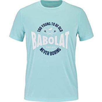 Babolat Camiseta De Manga Corta Exercise Graphic Hombres - Azul