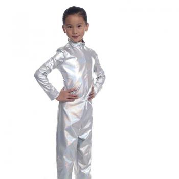 Partilandia Disfraz Mono Metálico Holográfico para Niña