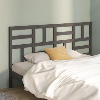 Cabecero para cama de madera maciza de pino blanca 206x4x104 cm