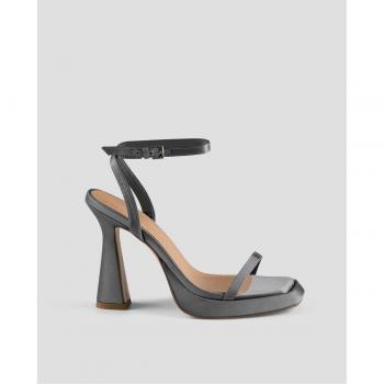 Sandalias de tacón TED GRIS con plataforma para mujer