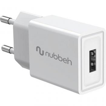 Cargador de Pared Nubbeh USB-A 10W 2A Blanco