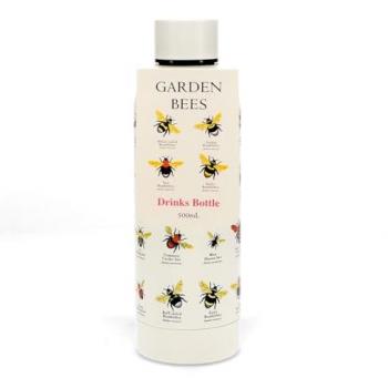 Rex London Garden Bees Insulated Stainless Steel Water Bottle with 3D Embossed Design (0.50 L)