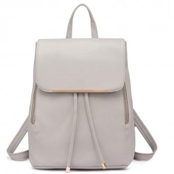 Miss Lulu Bolsos Mochila Para Mujer Bolsa de Viaje Casual Elegante Backpack Mochila de Hombro Cuero PU