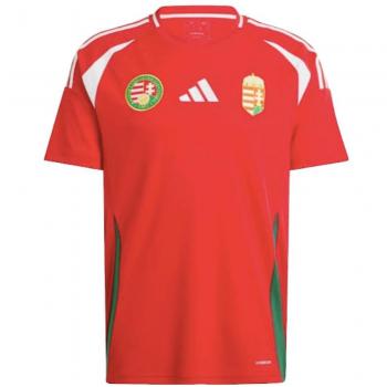 adidas Hungary Home Shirt 2024 - Red - Male - Size: Medium (38-40 Chest)
