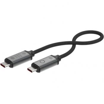 Cable USB-C LINQ byELEMENTS USB4 PRO 0.3m Negro Gris