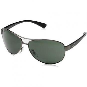 Ray-Ban RB3386 Unisex Sunglasses - Gunmetal Green Grey - Size 63