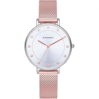 Radiant - Reloj de mujer RA600203 de acero y correa oro rosa