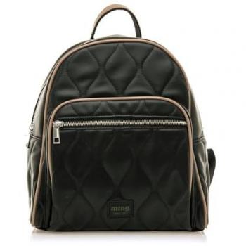 Mochila de mujer Mustang WAKE en tejido acolchado negro con cremallera