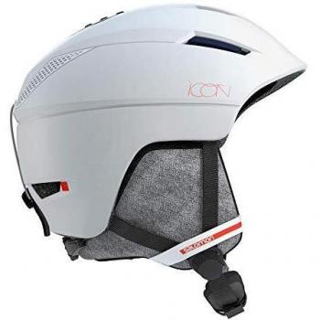 SALOMON Icon² Casco de esquí y Snowboard para Mujer, Interior de Espuma EPS 4D, Circunferencia, Blanco