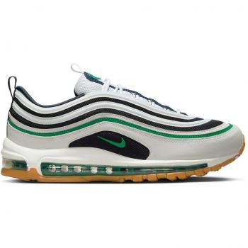 Nike Air Max 97 Men's Casual Sneakers - White/Green/Grey, Size 7 US / EU 40