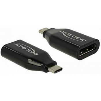 Adapter USB-C - Displayport M/F 4K 60Hz czarny