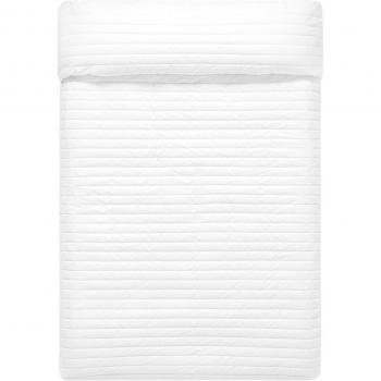 Colcha blanca de 150 hilos fabricada en España