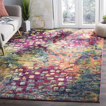 Safavieh Monaco Pink Multi-Color Geometric Area Rug 200 x 280 cm