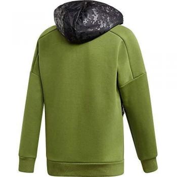 adidas Yb ID Cover Up Sudadera, Unisex niños, olitec/Negro, 164