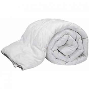 Pikolin Home - Edredón/Relleno nórdico natural de plumón de oca 96%, funda 100% algodón, dúo 100+150gr/m², 135x200cm-Cama 80