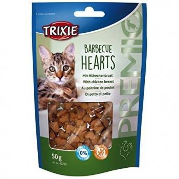 Premio Corazones Barbacoa para Gatos 50g