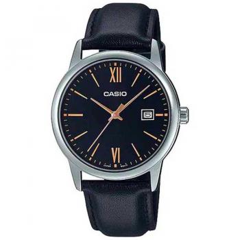 Casio Men's Black Dial Stainless Steel Analog Quartz Watch MTP-V002L-1B3