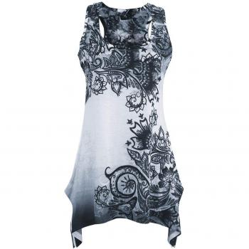 Innocent Lace Panel Vest Top Mujer blanco-negro XL